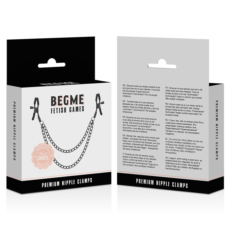 Begme - Red Edition Pinzas Pezones Con Cadena