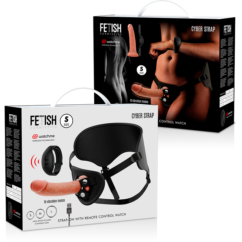 Fetish Submissive Cyber Strap - Arnes Con Dildo Control Remoto Tecnologia Watchme S