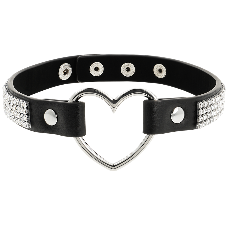 Coquette Chic Desire - Choker Cuero Vegano Corazon