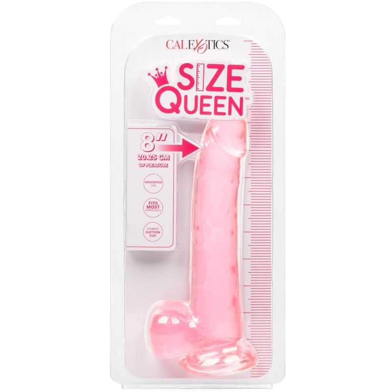 Queen Size Pene Gelatina 25,5cm - Rosa