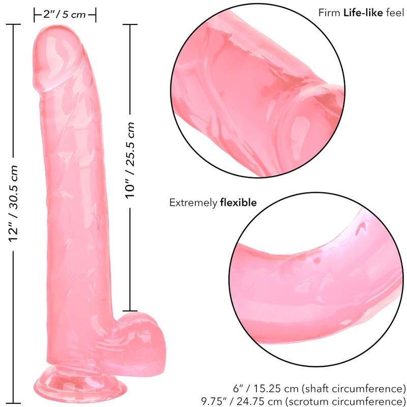Calexotics - Size Queen Dildo Rosa 25.5 Cm