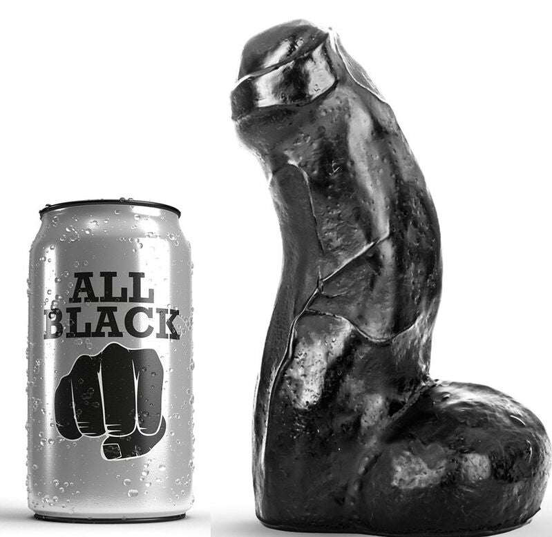 All Black Realistic Dong Negro 17 Cm