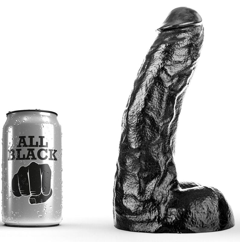 All Black Pene Realístico 25,5cm