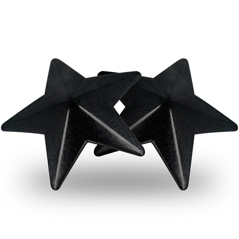 Coquette Chic Desire - Cubre Pezones Metal Estrellas Negras