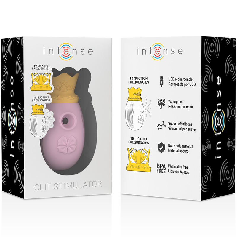 Intense - Estimulador Clitoris 10 Modos De Succión Y Licking - Rosa