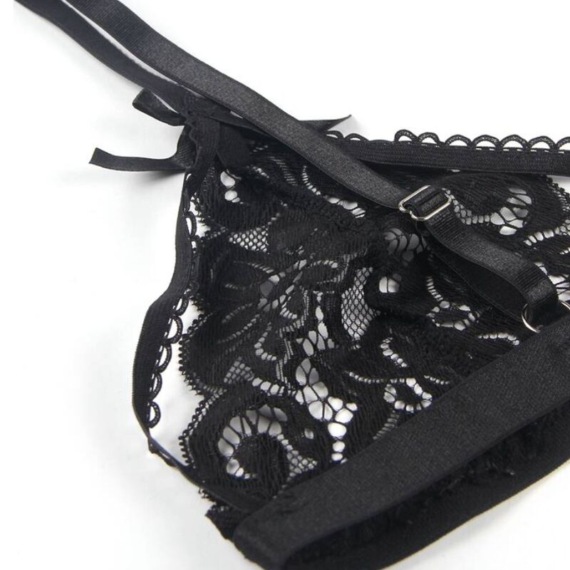 Subblime - Set 3 Piezas Sujetador + Liguero + Tanga S/M