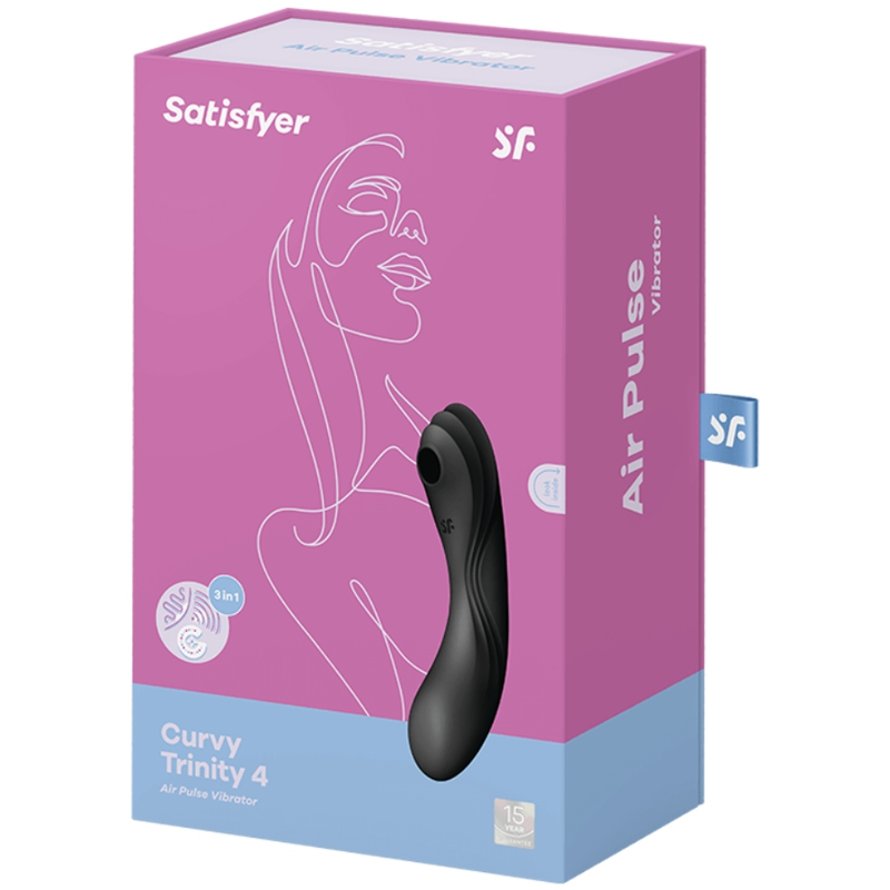 Satisfyer - Curvy Trinity 4 Estimulador Y Vibrador Negro