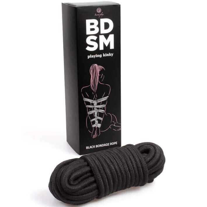 Secretplay - Cuerda Bondage Negra Bdsm Collection
