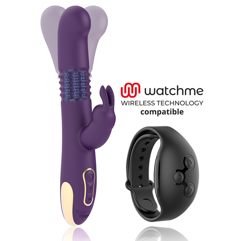 Treasure - Bastian Rabbit Up & Down, Rotator & Vibrator Compatible Con Watchme Wireless Technology