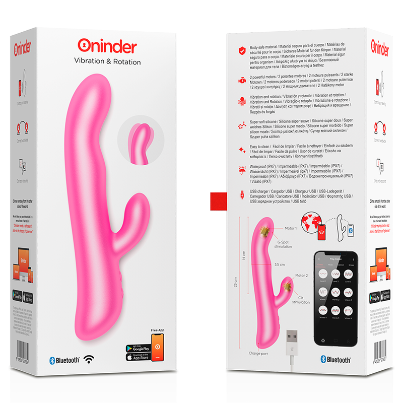 Oninder - Oslo Vibración Y Rotación Rosa - Aplicación Gratuita