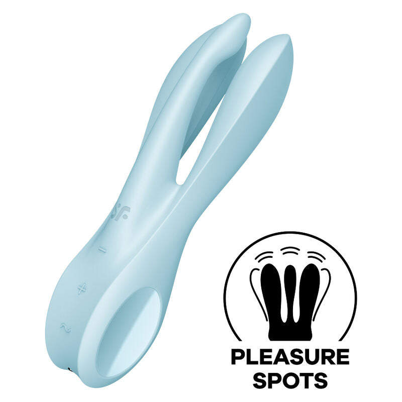 Vibrador Satisfyer Threesome 1 - Azul