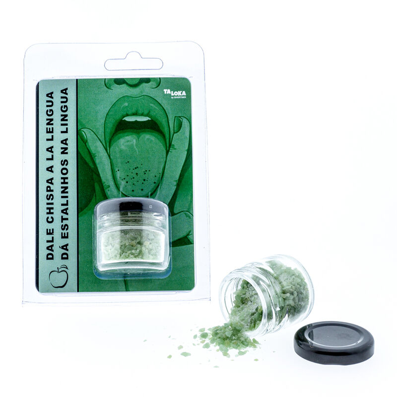 Dale Chispa A La Lengua Sabor Manzana Verde