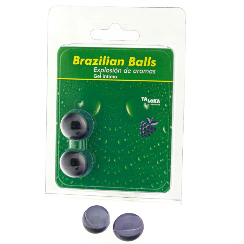 2 Brazilian Balls Explosion De Aromas Gel Intimo - Frutas Del Bosque
