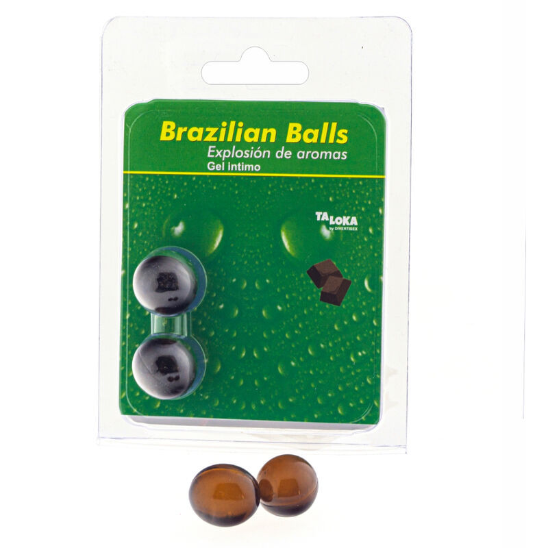 2 Brazilian Balls Explosion De Aromas Gel Intimo - Chocolate