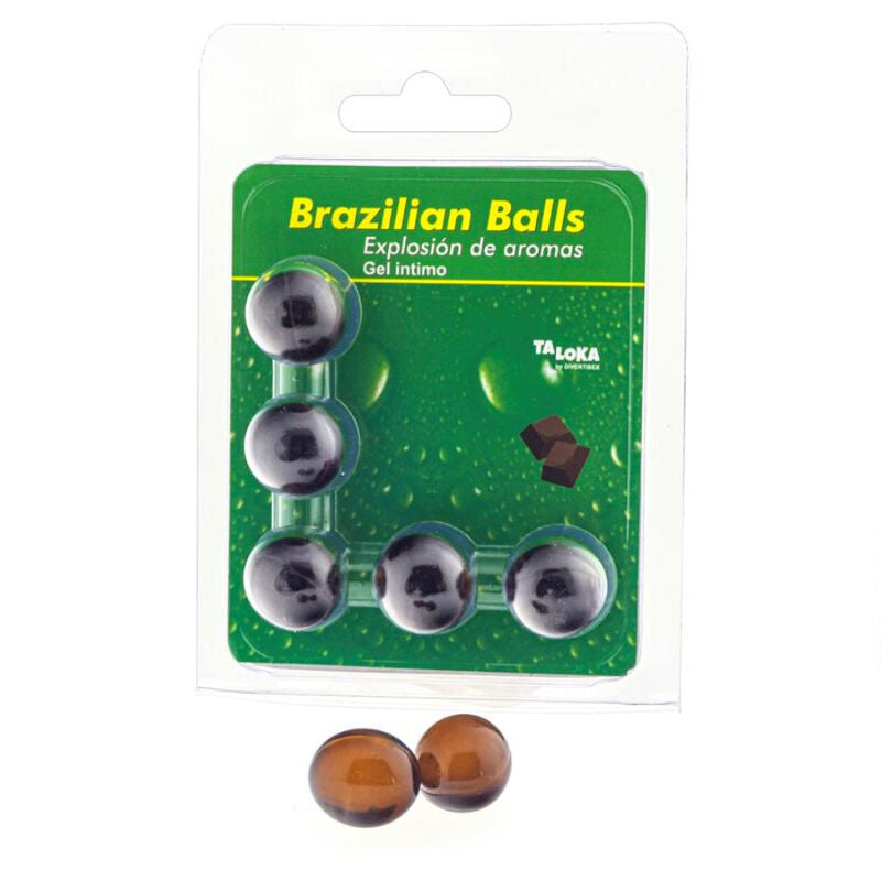 5 Brazilian Balls Explosion De Aromas Gel Intimo - Chocolate