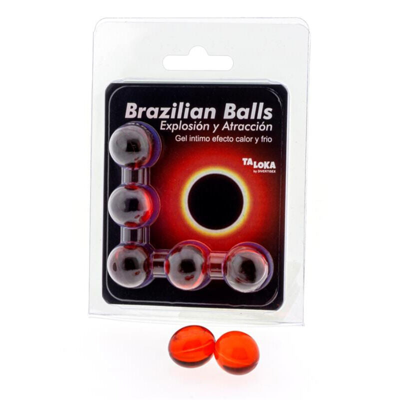 5 Brazilian Balls Explosion De Aromas Gel Excitante Efecto Calor Y Frio.
