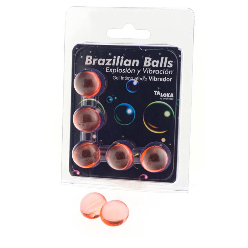 5 Brazilian Balls Explosion De Aromas Gel Excitante Efecto Vibración