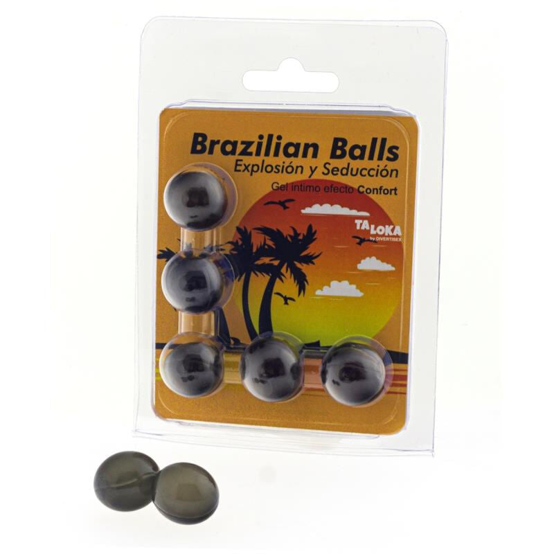 5 Brazilian Balls Explosion De Aromas Gel Excitante Efecto Confort