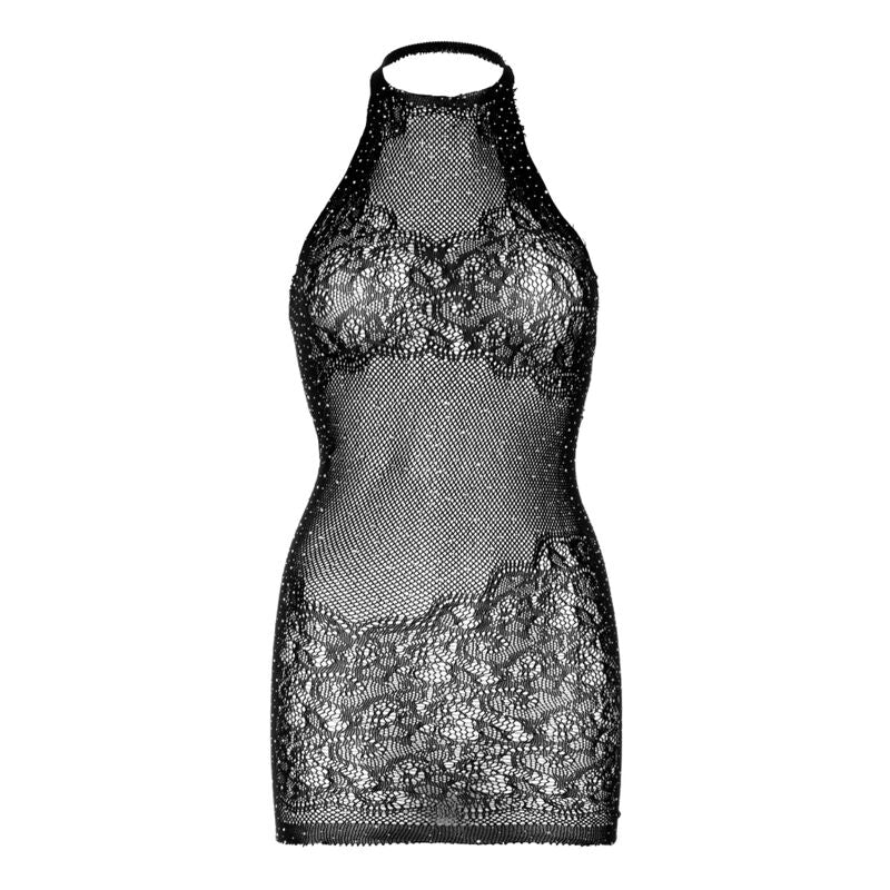 Leg Avenue - Mini Vestido Con Pedrería Talla Única - Negro