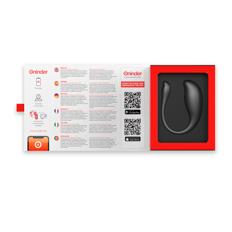 Oninder - Nairobi Huevo Vibrador Negro - App Gratuita