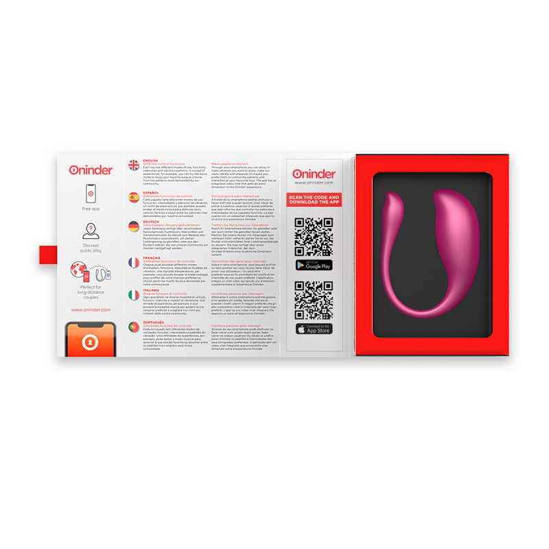 Oninder - Nairobi Huevo Vibrador Rosa - App Gratuita