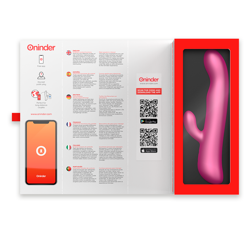 Oninder - Oslo Vibración Y Rotación Rosa - Aplicación Gratuita