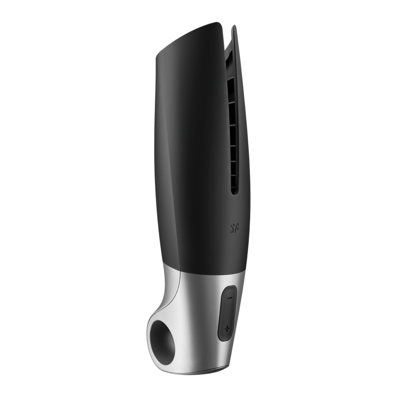Satisfyer - Power Masturbator Negro Y Plata