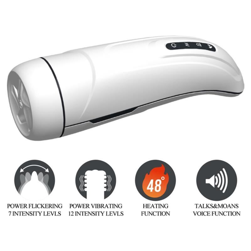 Masturbador Marissa Masculino Vibración, Calor, Voz Sex Talk Y Licking