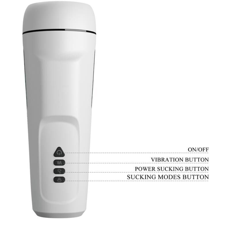 Masturbador Sienna Masculino Con Vibración, Voz Sex Talk Y Succión