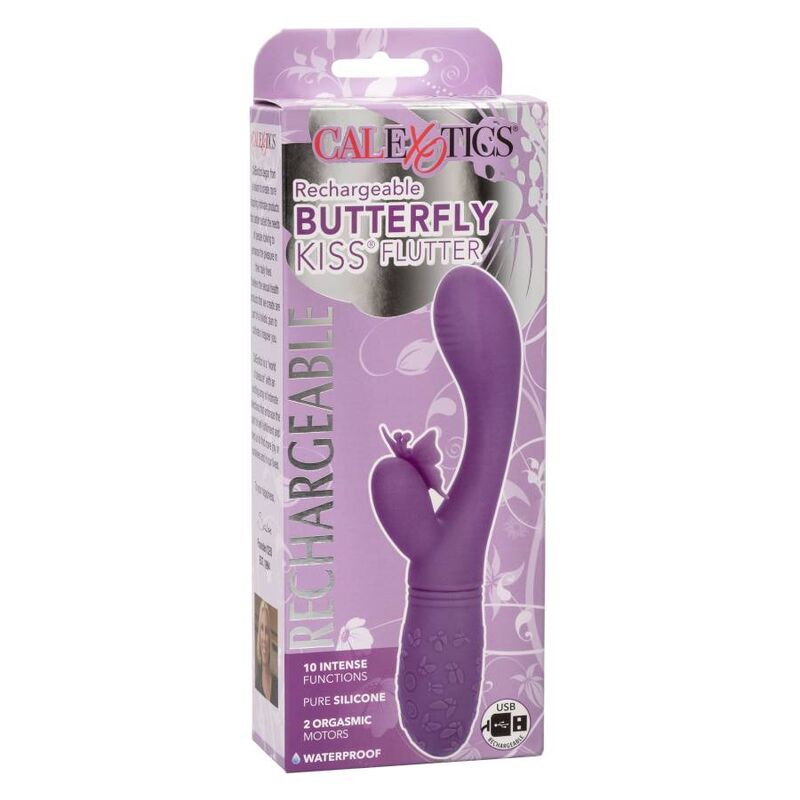 California Exotics Butterfly Kiss Flutter Violeta
