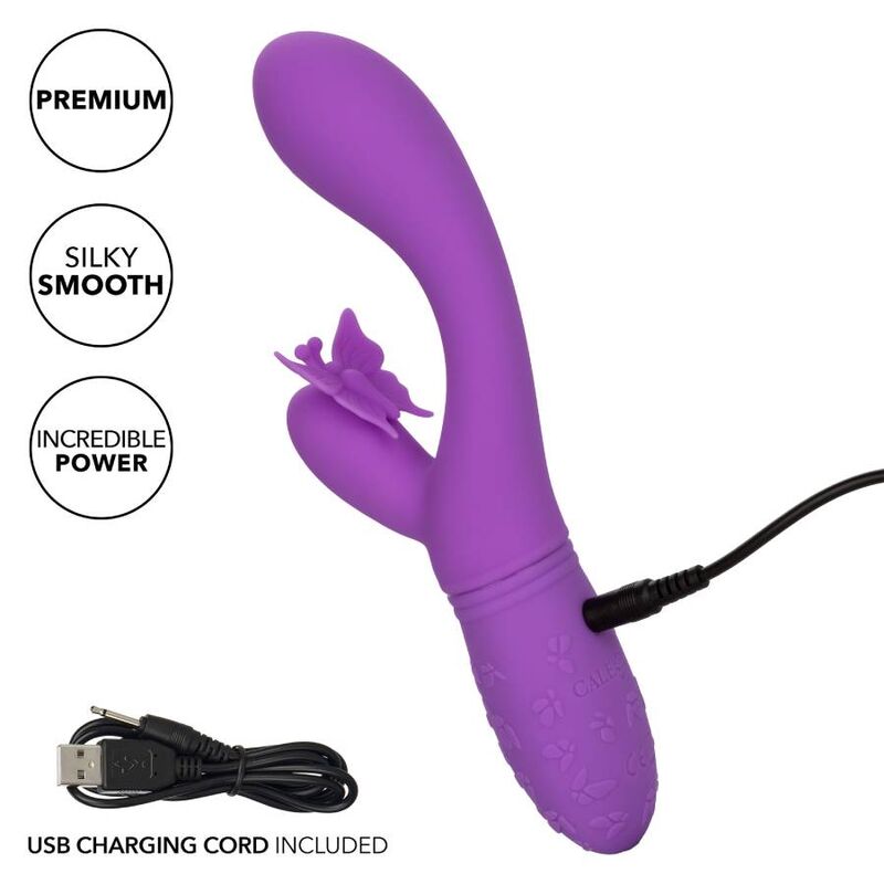 California Exotics Butterfly Kiss Flutter Violeta