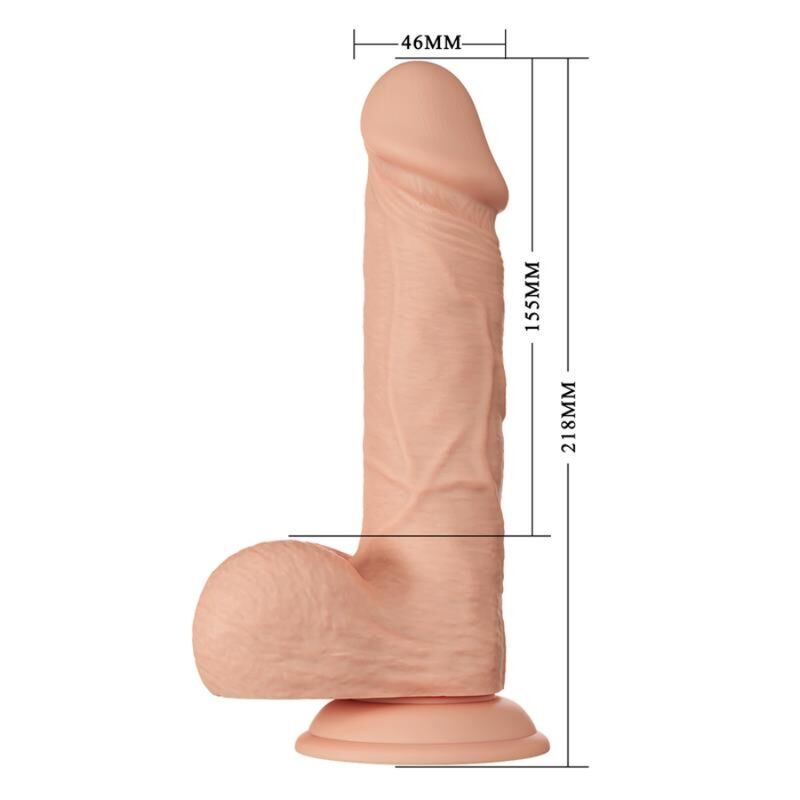 Baile - Beautiful Encounter Bahamut Dildo Realístico Flexible 21.8 Cm Natural