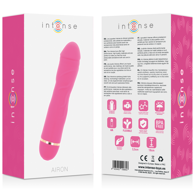 Intense - Airon 20 Speeds Silicone Rosa