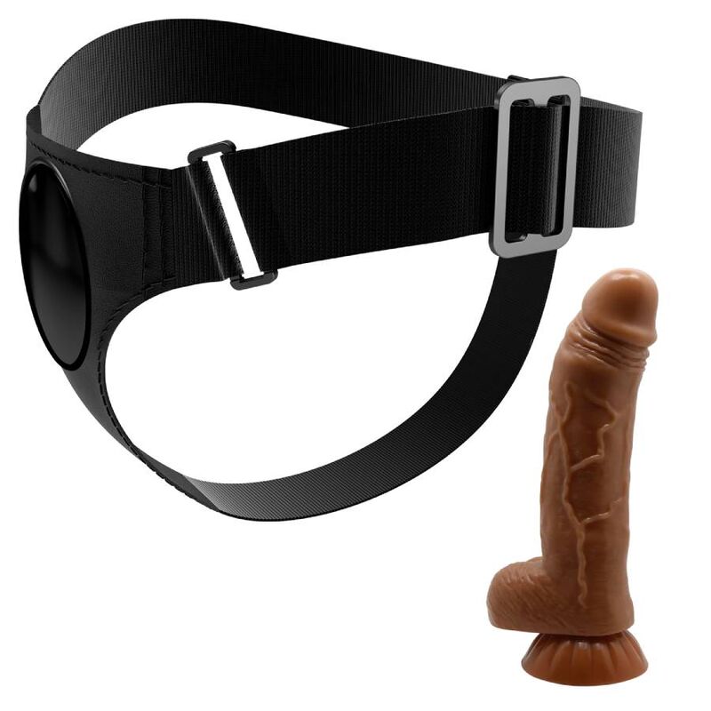 Pretty Love - Harness Briefs Arnés Universal Con Dildo Micheal 20 Cm Negro