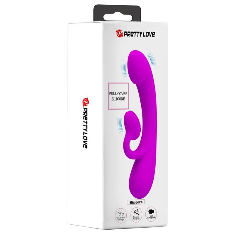 Pretty Love - Sincere Vibrador Y Succionador De Clitoris Silicona Morado