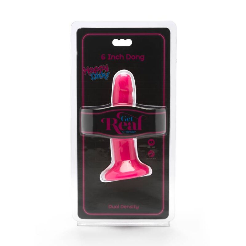 Get Real - Happy Dicks Dong 12 Cm Rosa