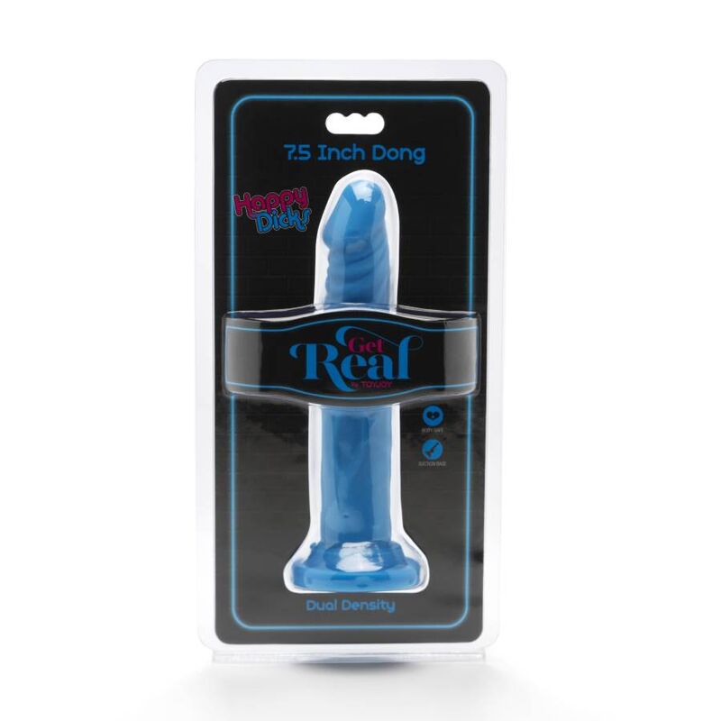Get Real - Happy Dicks Dong 19 Cm Azul