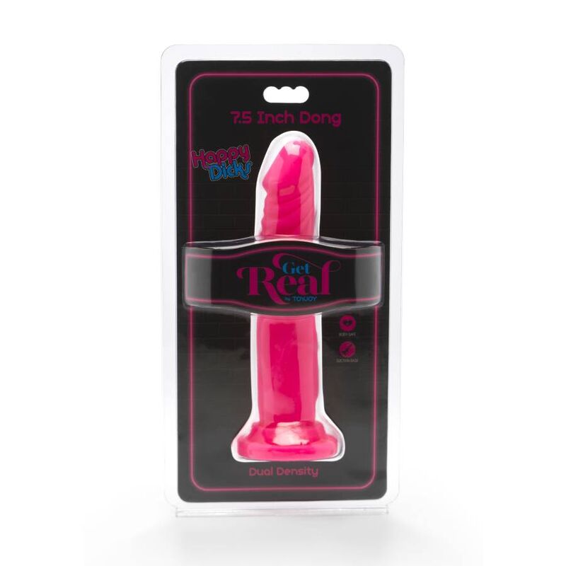 Get Real - Happy Dicks Dong 19 Cm Rosa