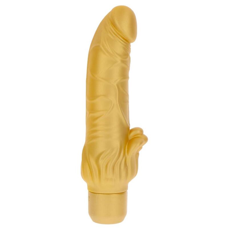 Get Real - Gold Dicker Stim Vibrador Dorado