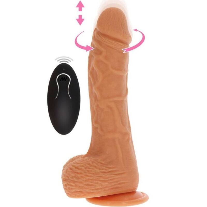 Get Real - Dildo Vibrador Rotador Up&Down Natural