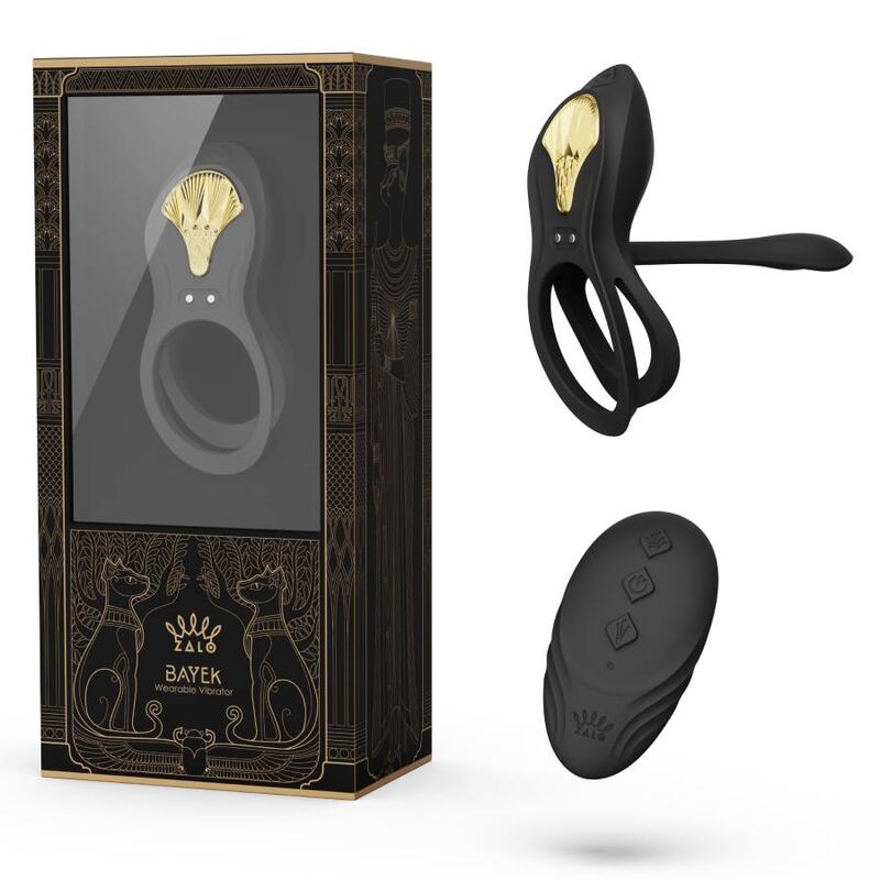 Zolo - Bayek Anillo Vibrador Control Remoto Parejas Negro