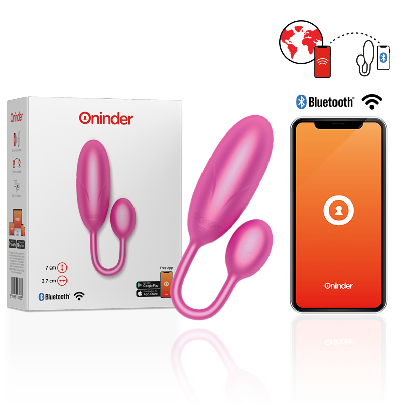 Oninder - Denver Huevo Vibrador Rosa 7 X 2.7 Cm - App Gratuita