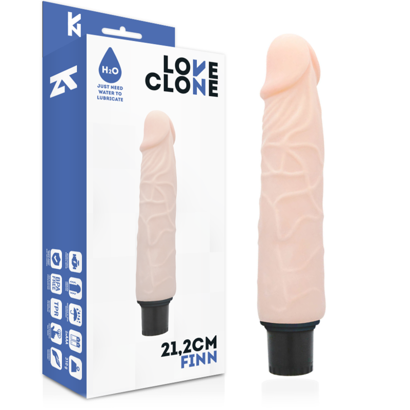 Loveclone - Finn Self Lubrication Vibrador 21.2 Cm -O- 3.8 Cm
