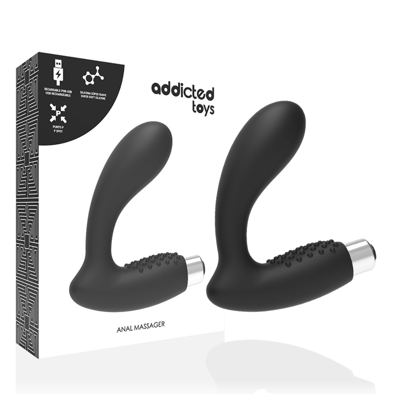 Addicted Toys - Vibrador Prosttico Recargable Model 5 - Negro