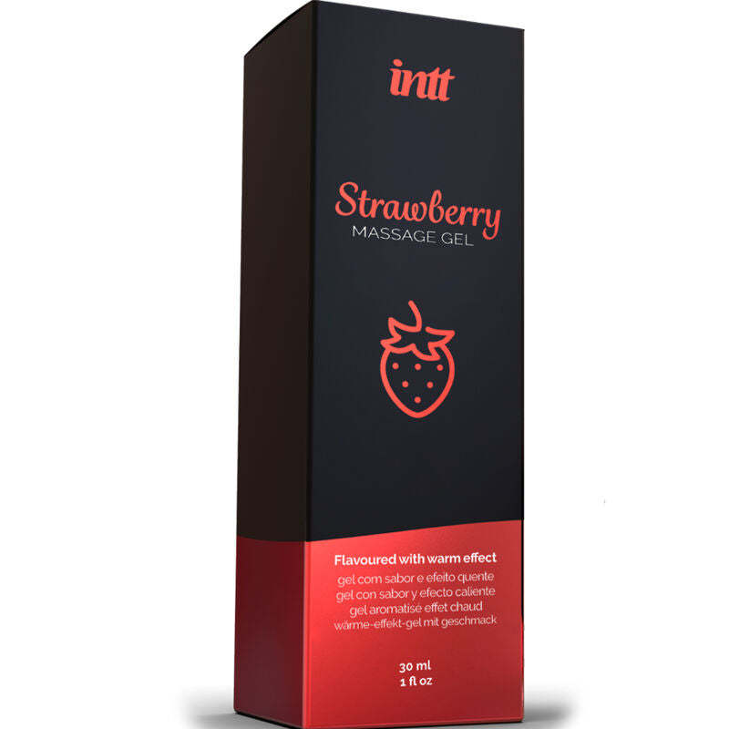 Intt Massage & Oral Sex - Gel De Masaje Sabor A Fresa Efecto Calor