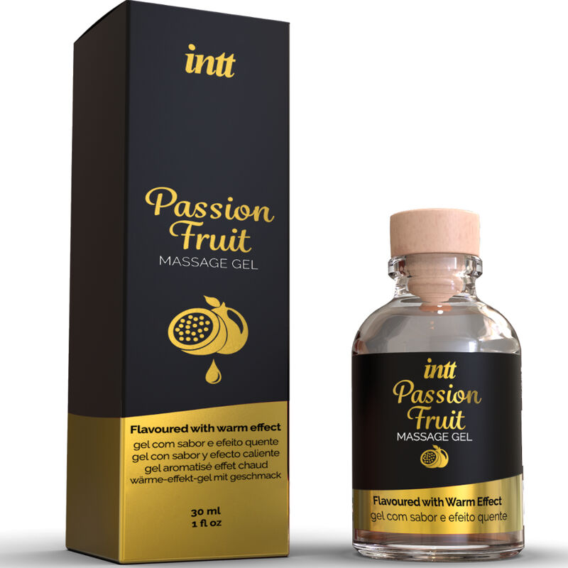 Intt Massage & Oral Sex - Gel De Masaje Sabor A Fruta De La Pasión Efecto Calor