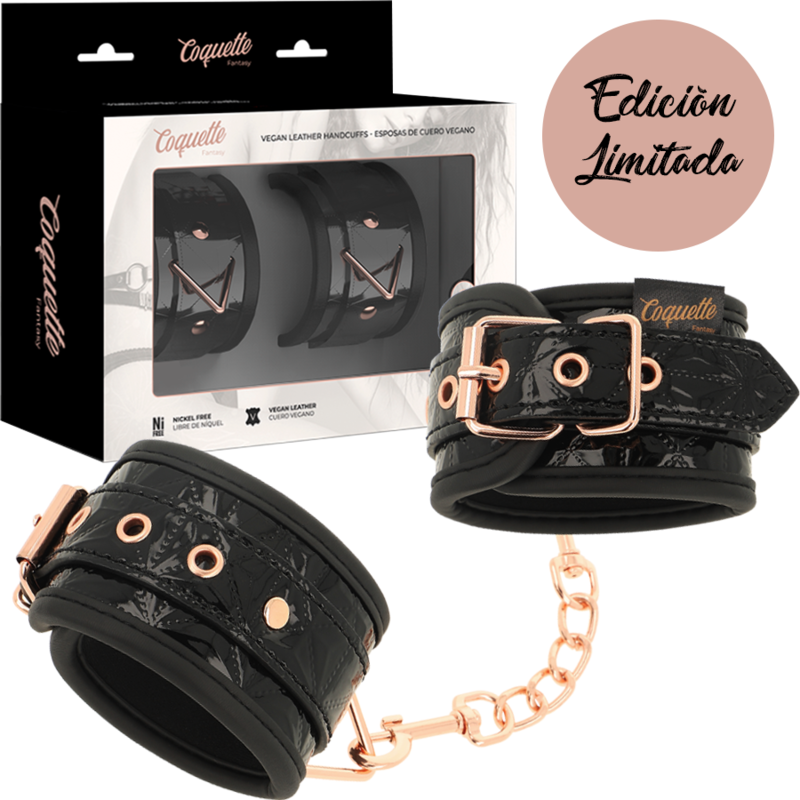 Coquette Chic Desire - Black Edition Esposas Para Manos Con Forro De Neopreno