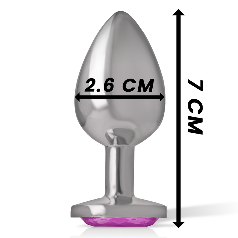 Intense - Plug Anal Metal Aluminio Corazón Rosa Talla S