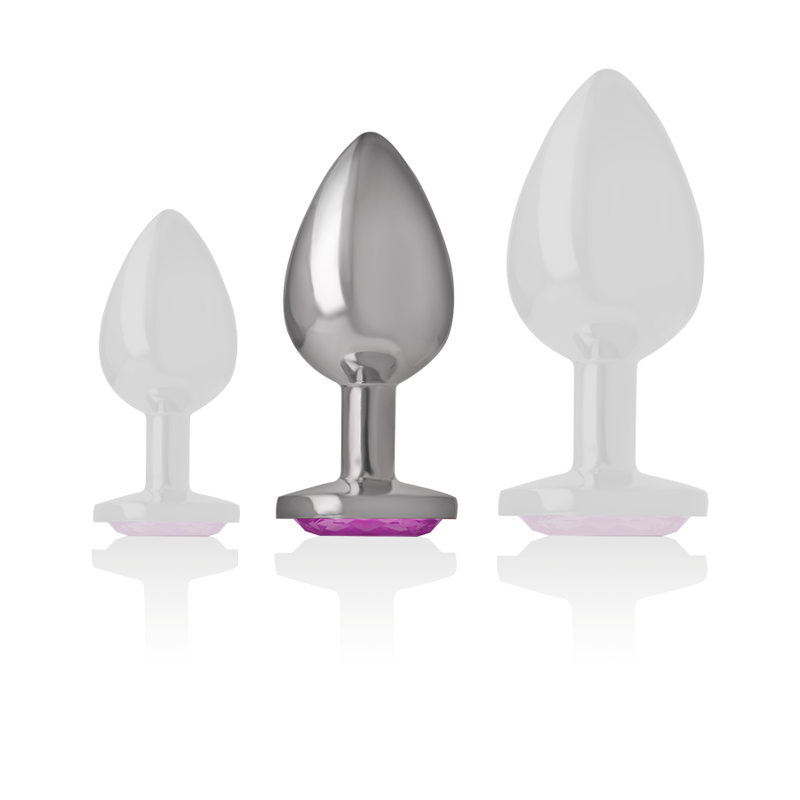 Intense - Plug Anal Metal Aluminio Corazón Rosa Talla M