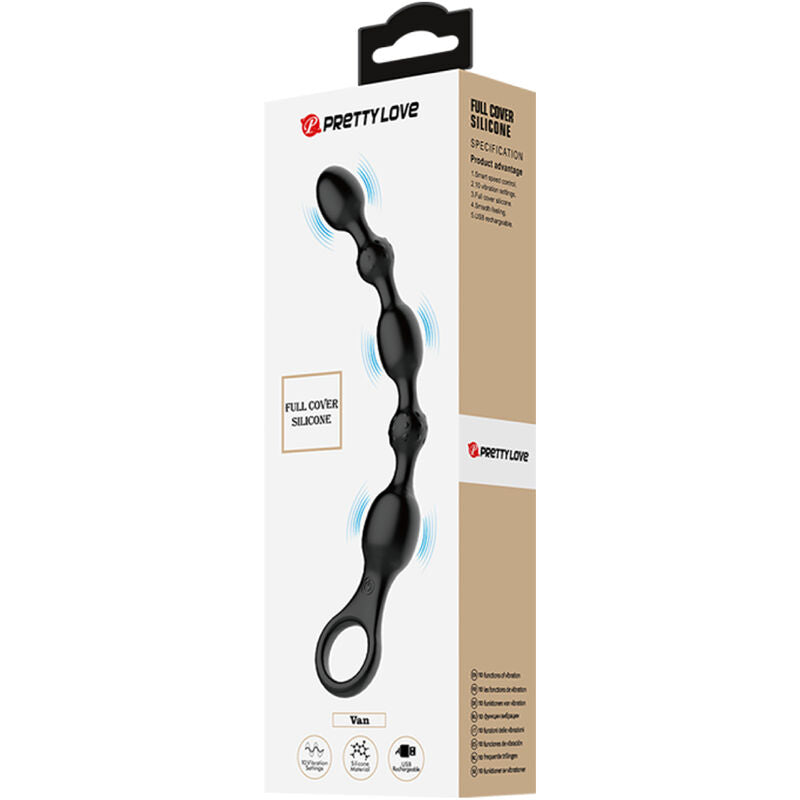 Pretty Love - Van Bolas Anales 10 Vibraciones Recargable Silicona
